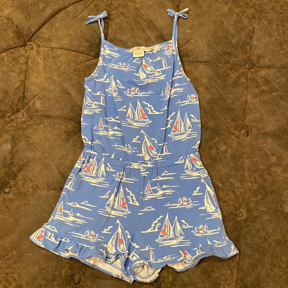 Girls Vineyard Vines Romper- size xs 4/5
